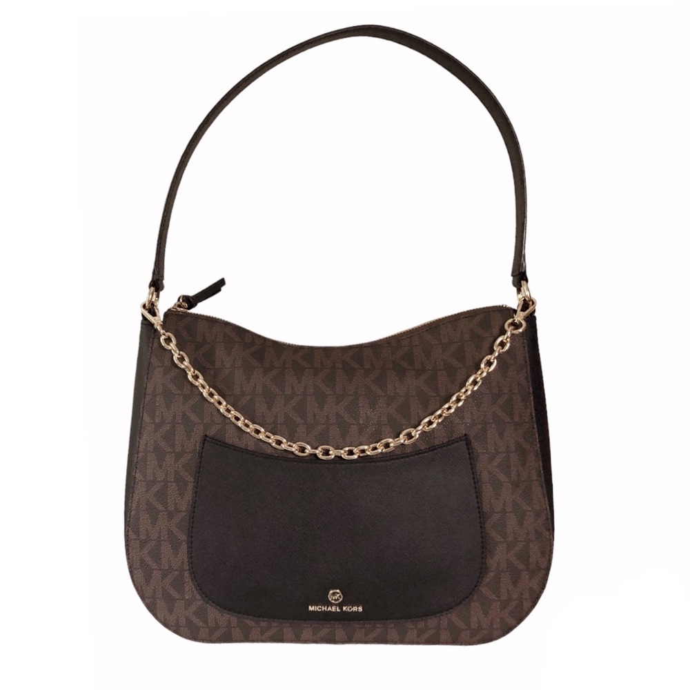 Michael Kors Eden brown signature hobo bag - Picture 4 of 12